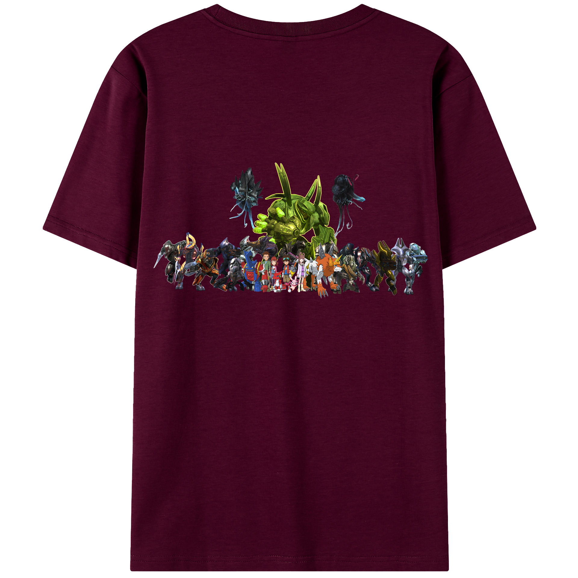 （画像用） Digimon デジタルモンスター/デジモン レディース半袖Tシャツ(バックプリント)